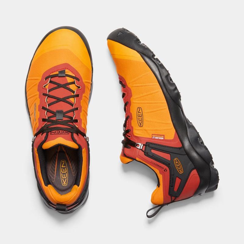 Zapatos Trekking Keen Venture Waterproof Para Hombre Naranjas/Negros - Zapatos Keen Mexico (246701-D